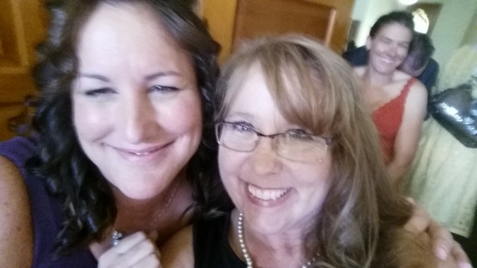Nicole and I at her wedding.  Yes, I selfied in the receiving line. 